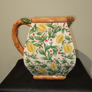 Vintage Hand Painted Pacific Rim Lemon Pitcher